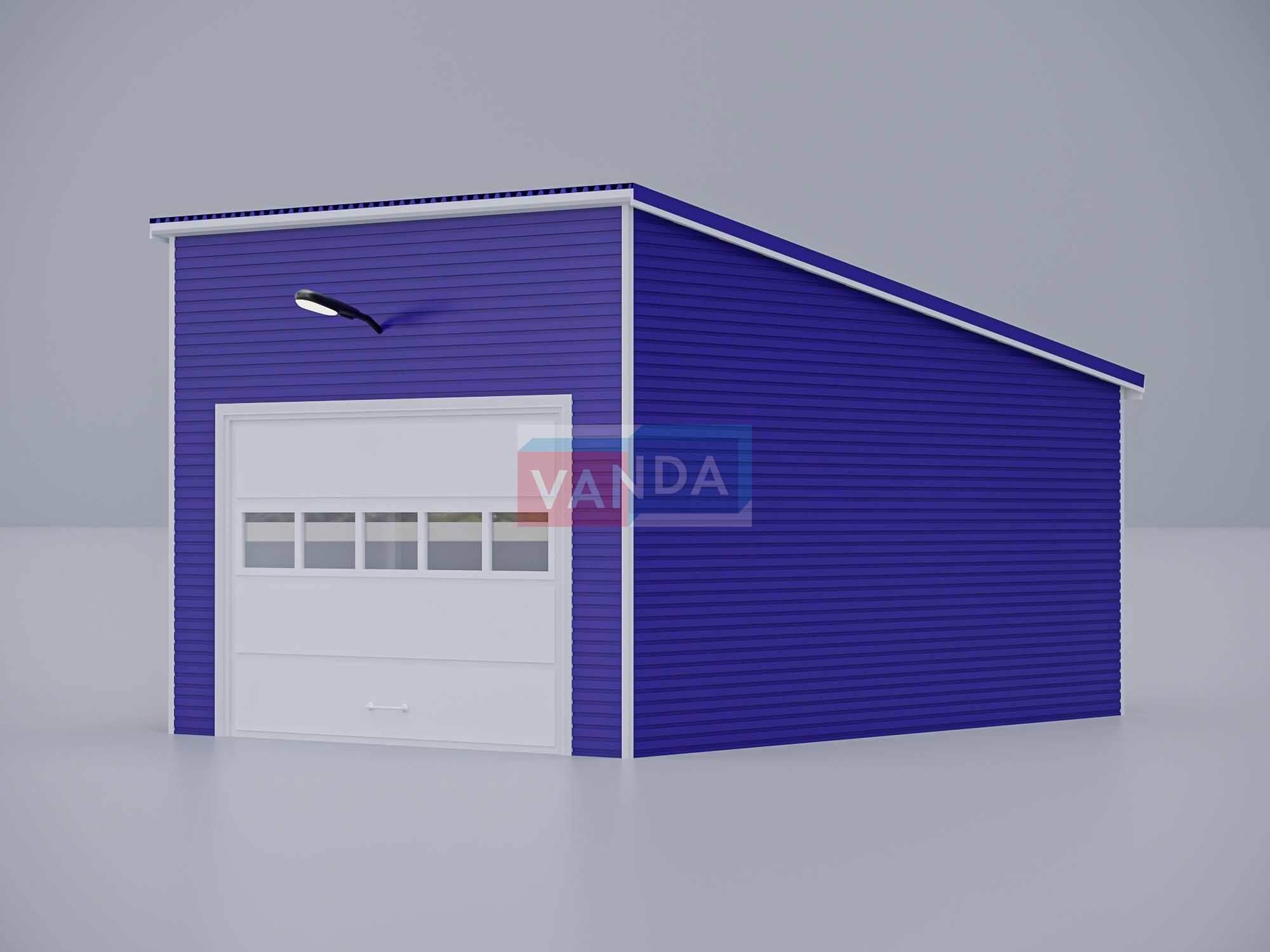 Гараж из сэндвич панелей 6х4